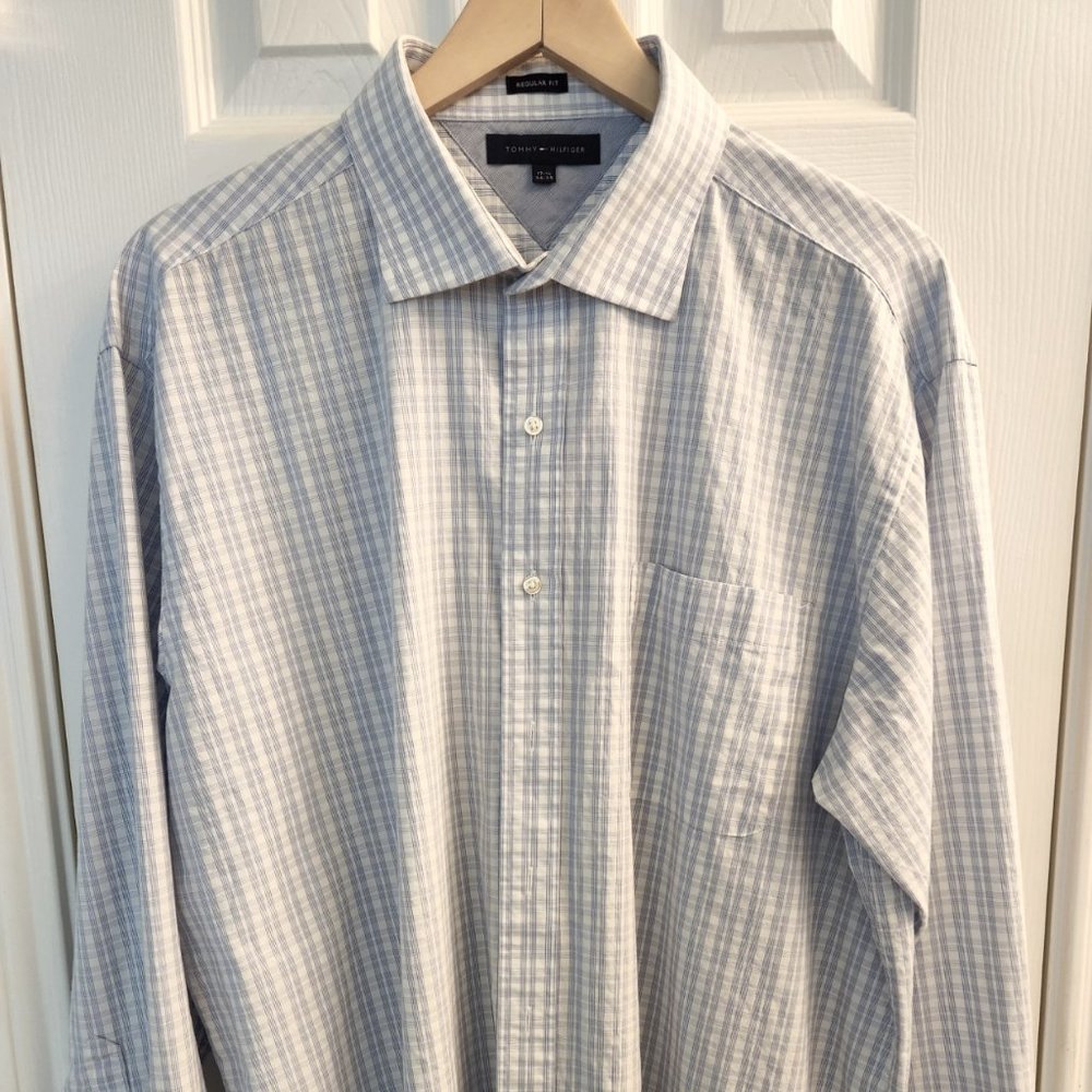 Tommy Hilfiger - Men's Dress Shirt - Size 17.5 / 34-35
